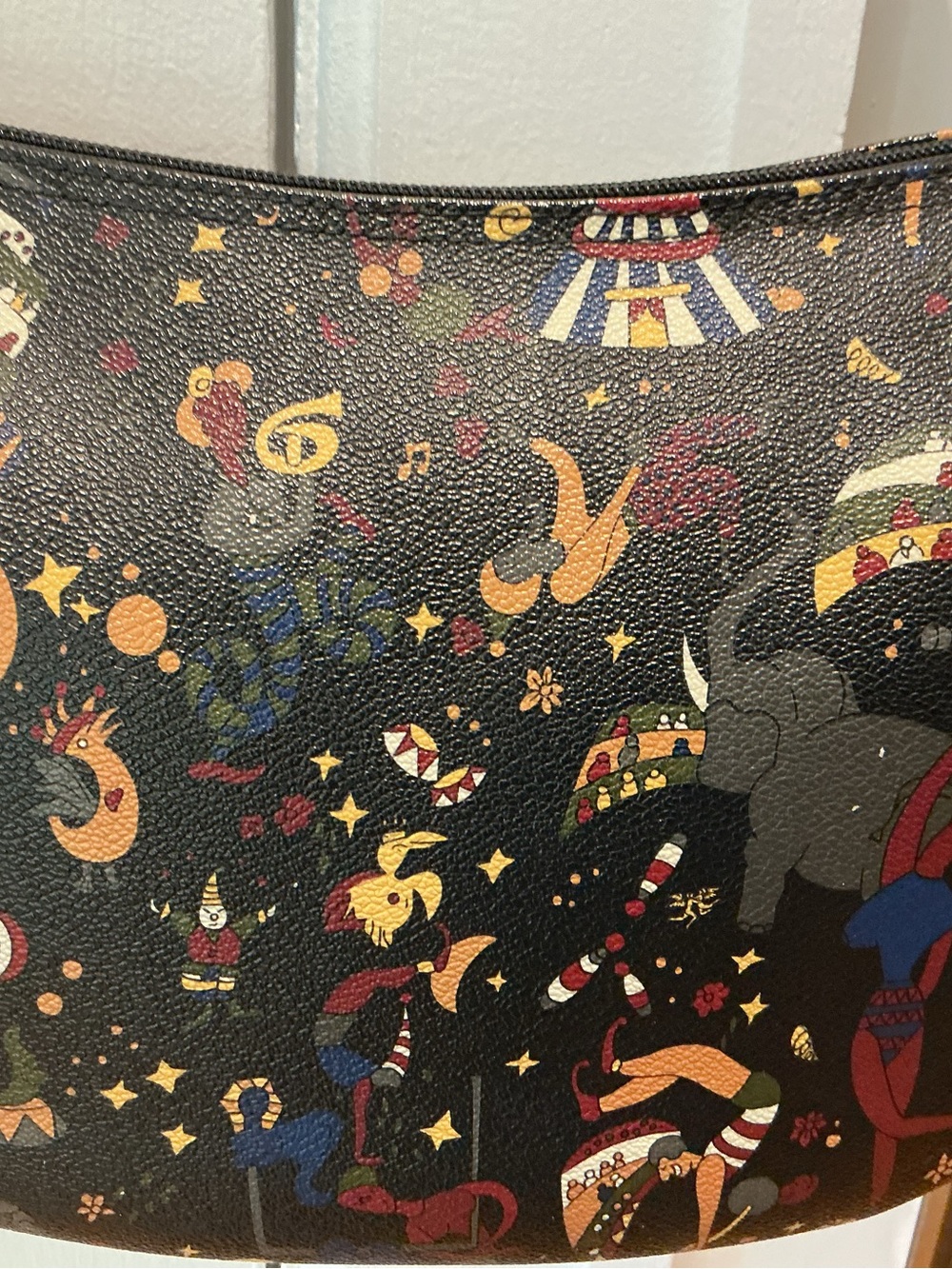 Piero Guidi Black Printed Crossbody Shoulder Bag - Picture 2 of 4